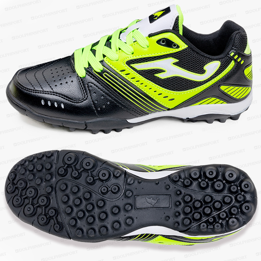 Бутсы футбольные KR-184 черно-зеленый