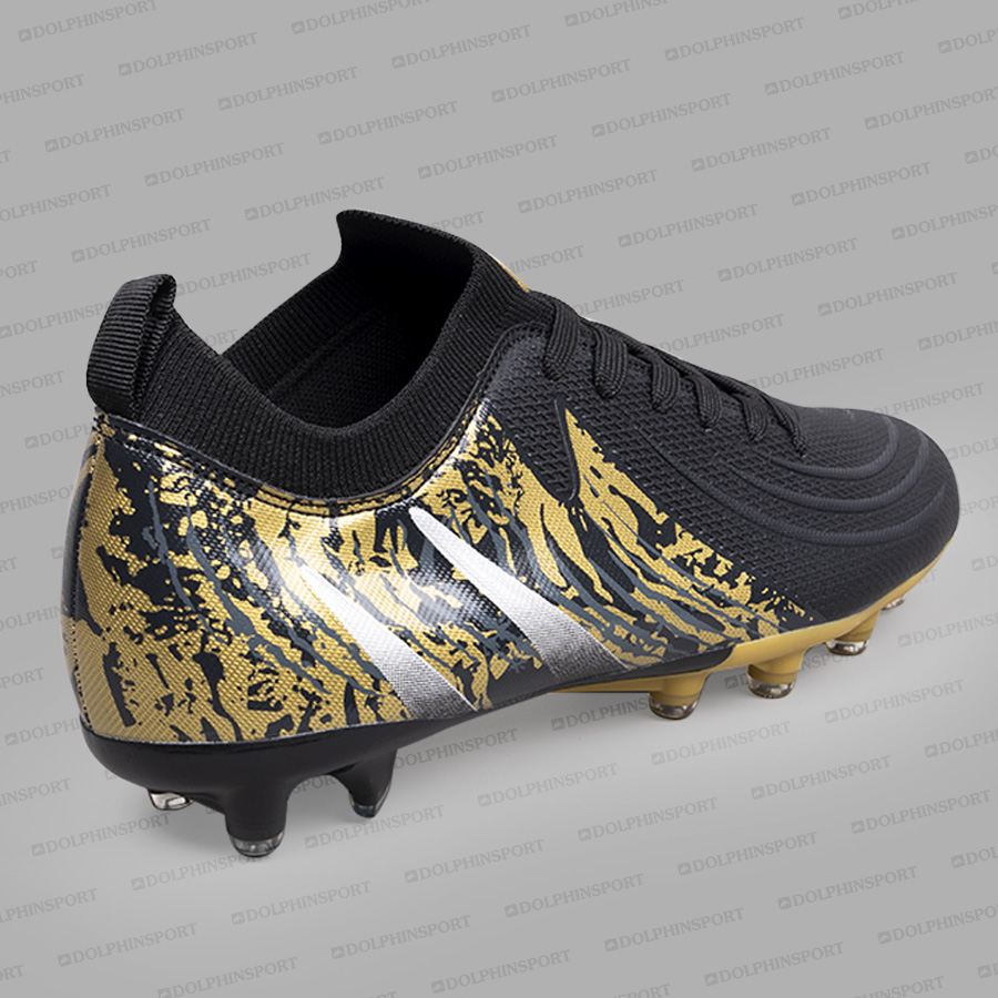 Бутсы футбольные KR-208 черно-золотистые