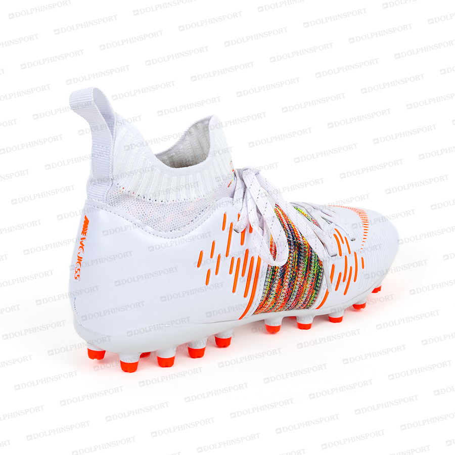 Бутсы футбольные KR-177/2 бело-оранжевый