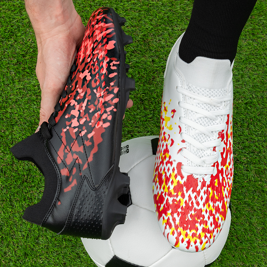 Бутсы футбольные KR-130 белый-черный