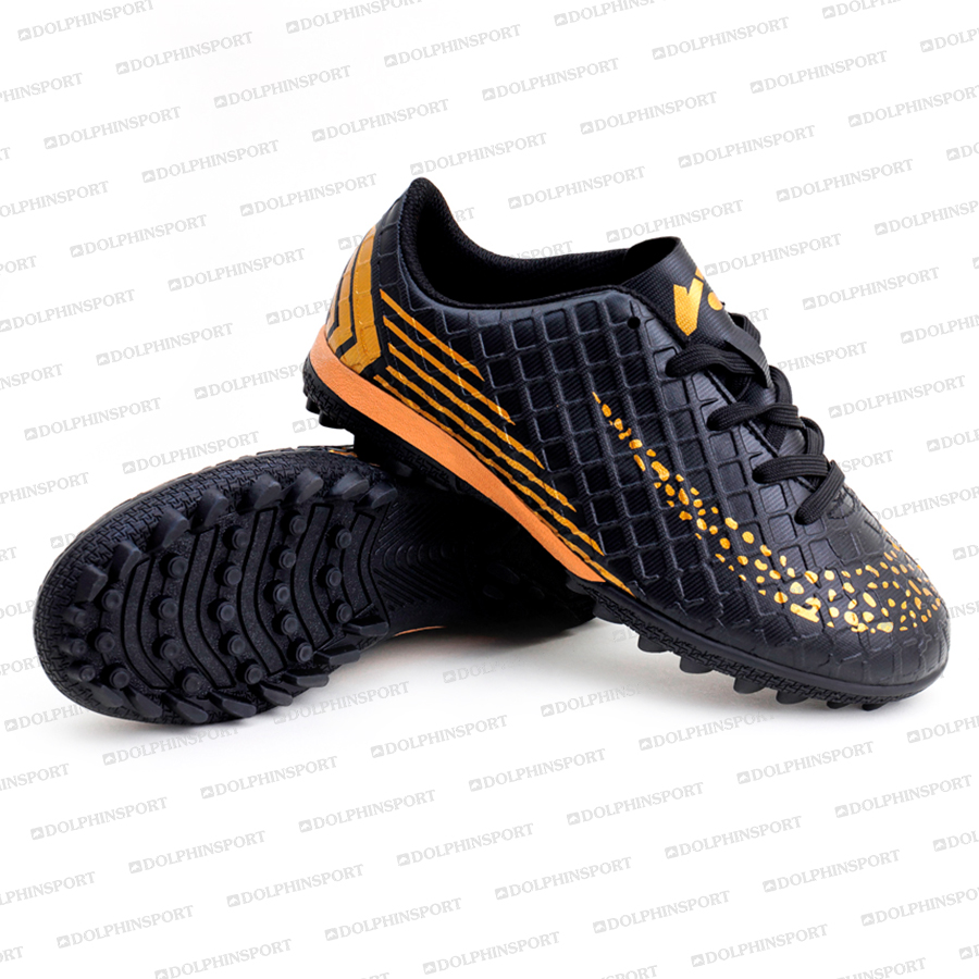 Бутсы футбольные KR-072 черно-золотые