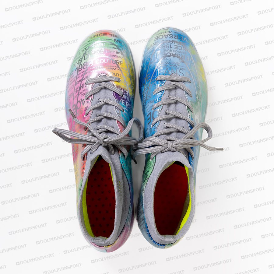 Бутсы футбольные KR-178 розовый-голубой