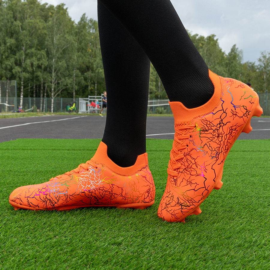 Бутсы футбольные KR-131 оранжевые