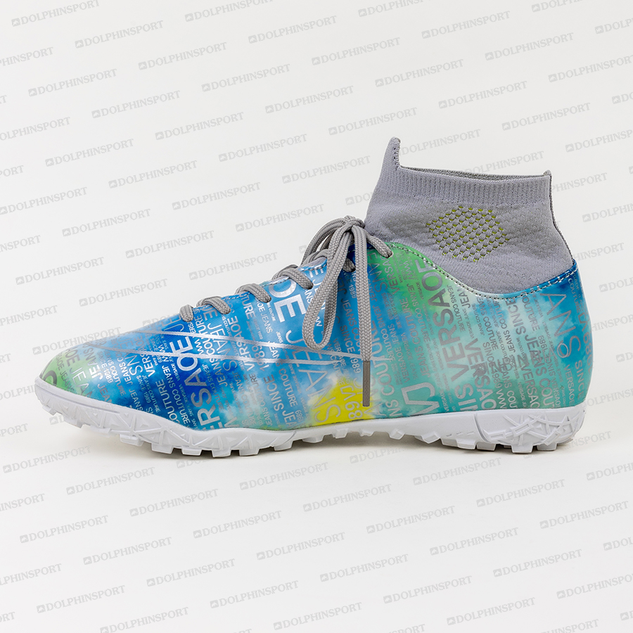 Бутсы футбольные KR-178 бело-голубой