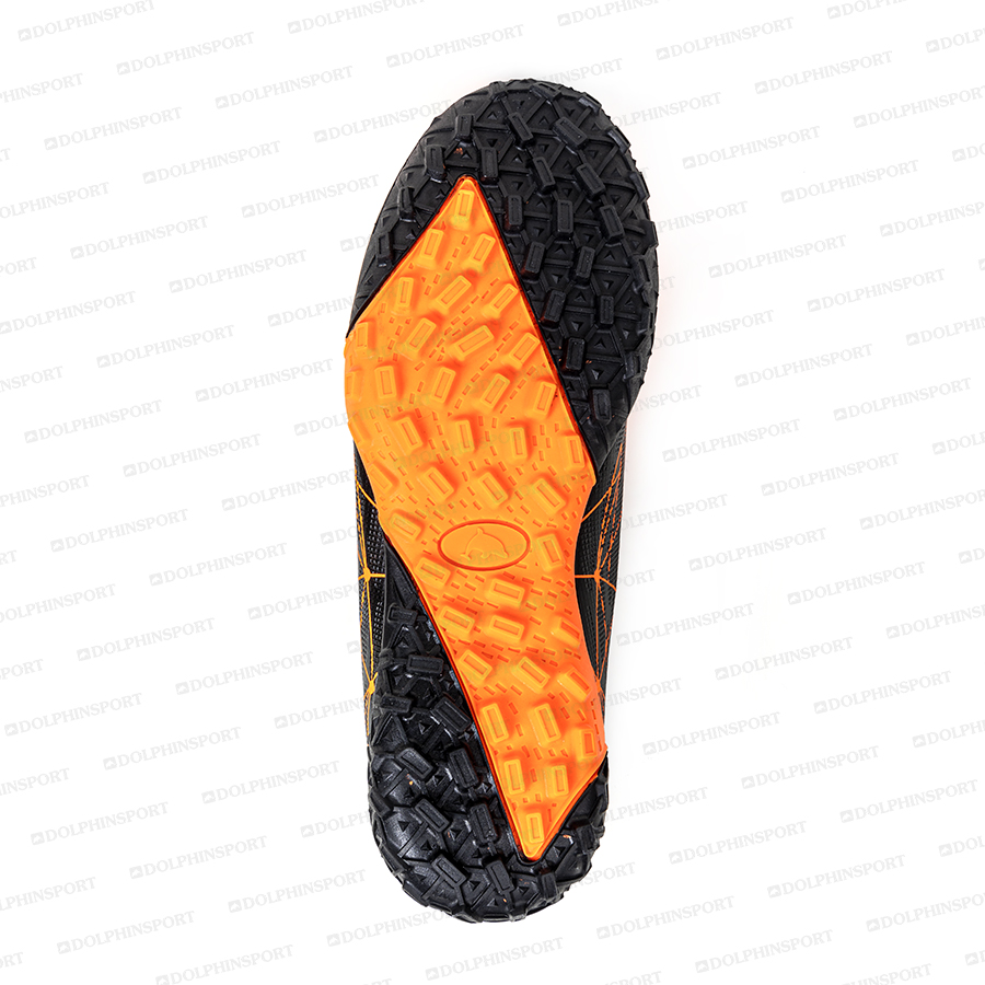 Бутсы футбольные KR-197 черно-оранжевые