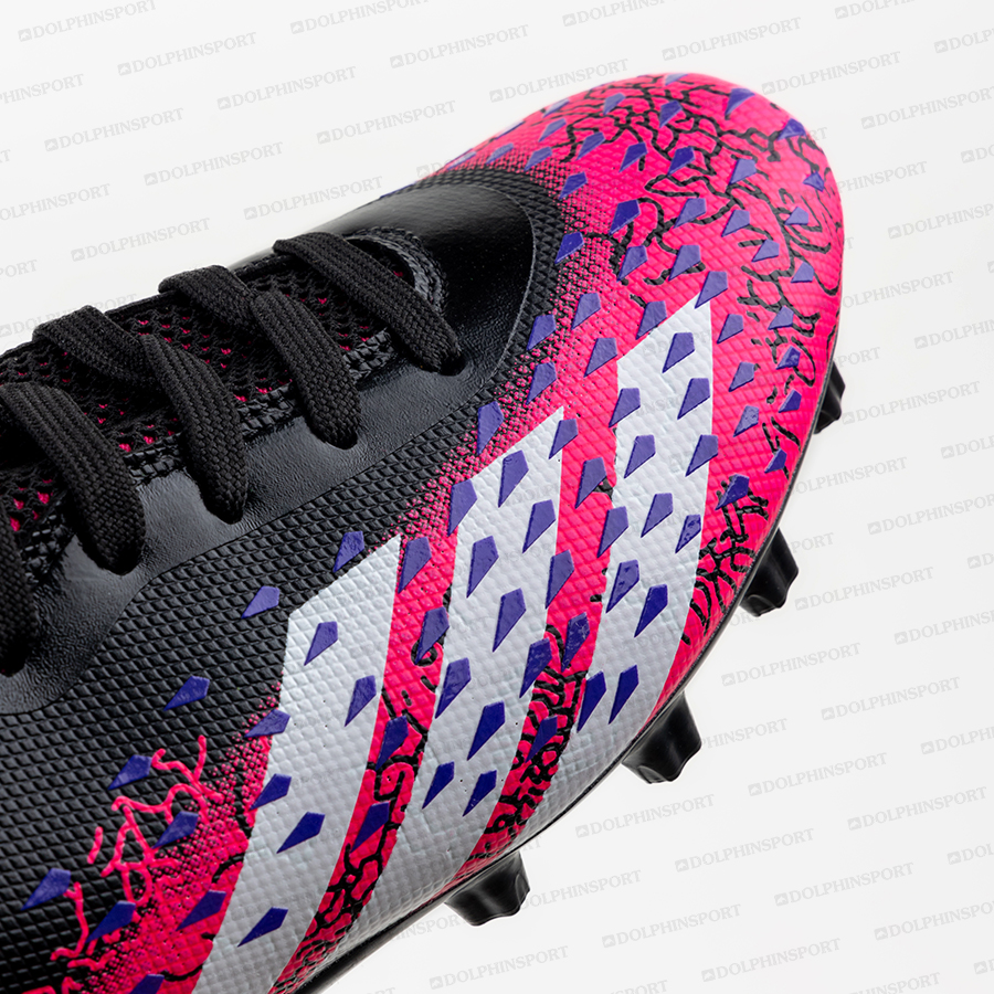 Бутсы футбольные KR-180/2 черно-розовые