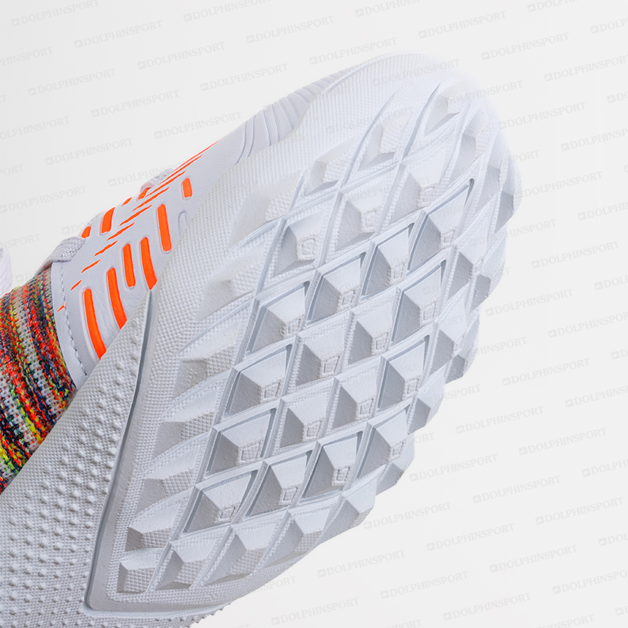Бутсы футбольные KR-177 бело-оранжевый