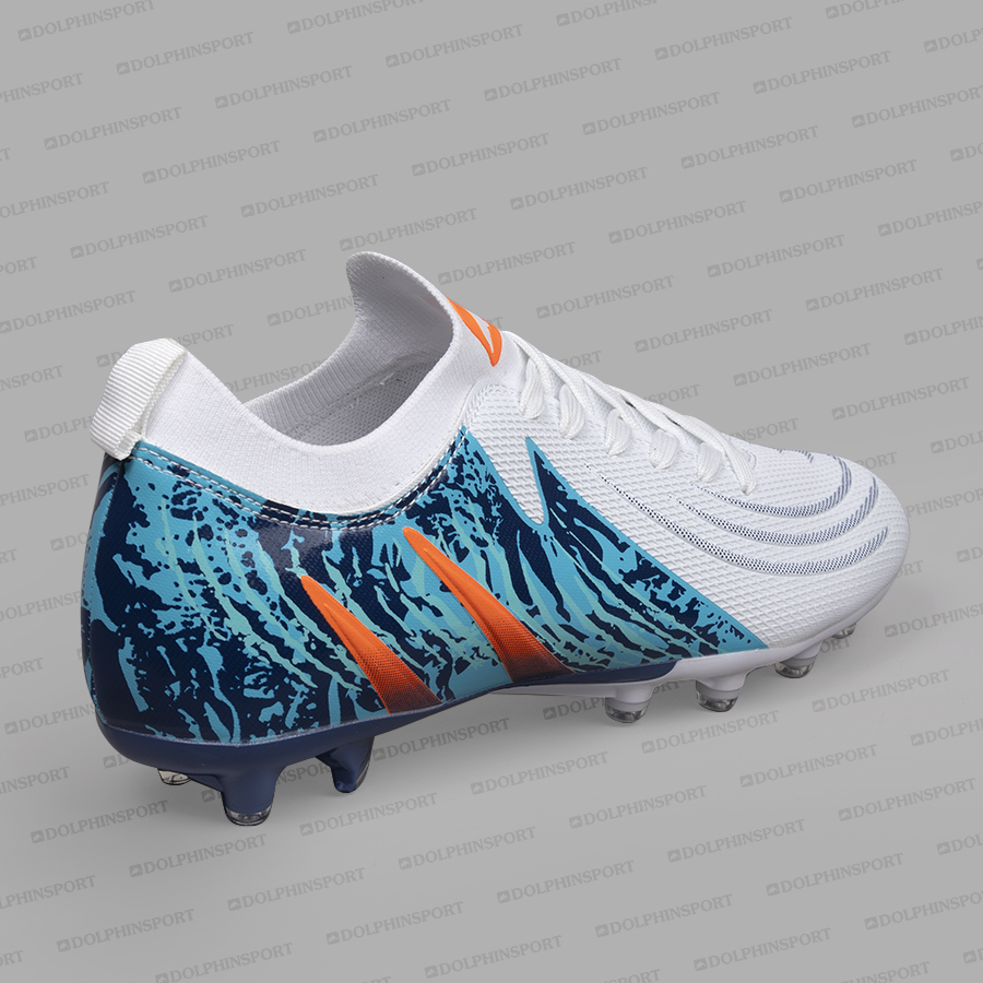 Бутсы футбольные KR-208 бело-синие