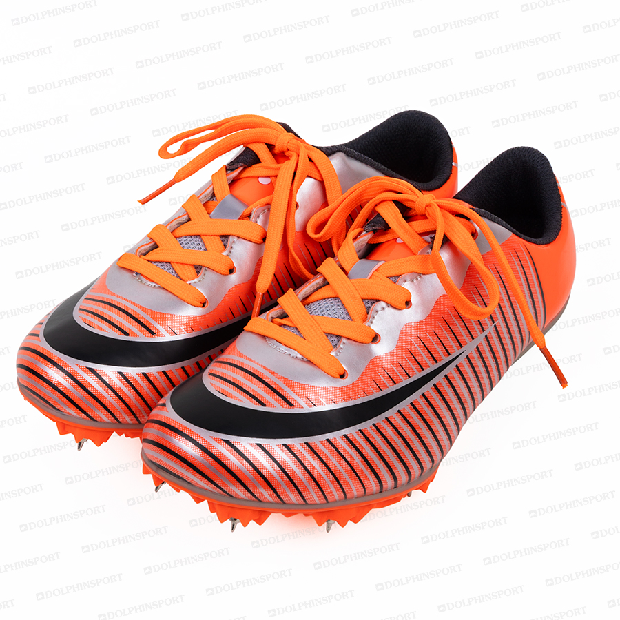 Шиповки KR-075 черно-оранжевые