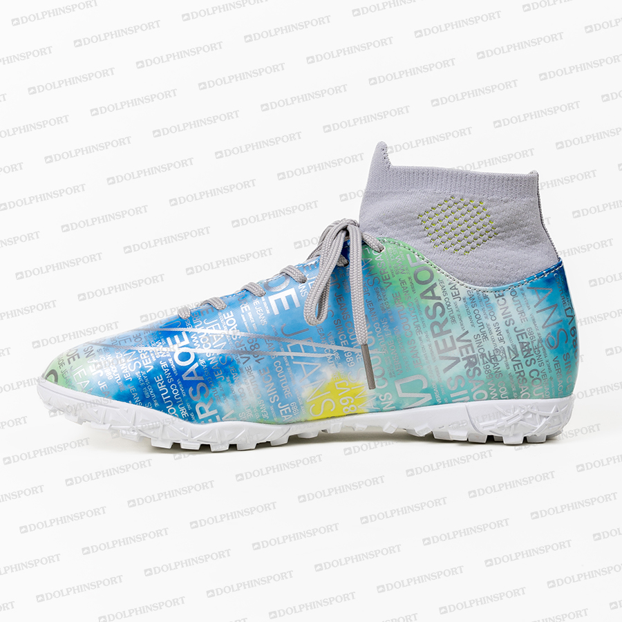 Бутсы футбольные KR-178 розовый-голубой