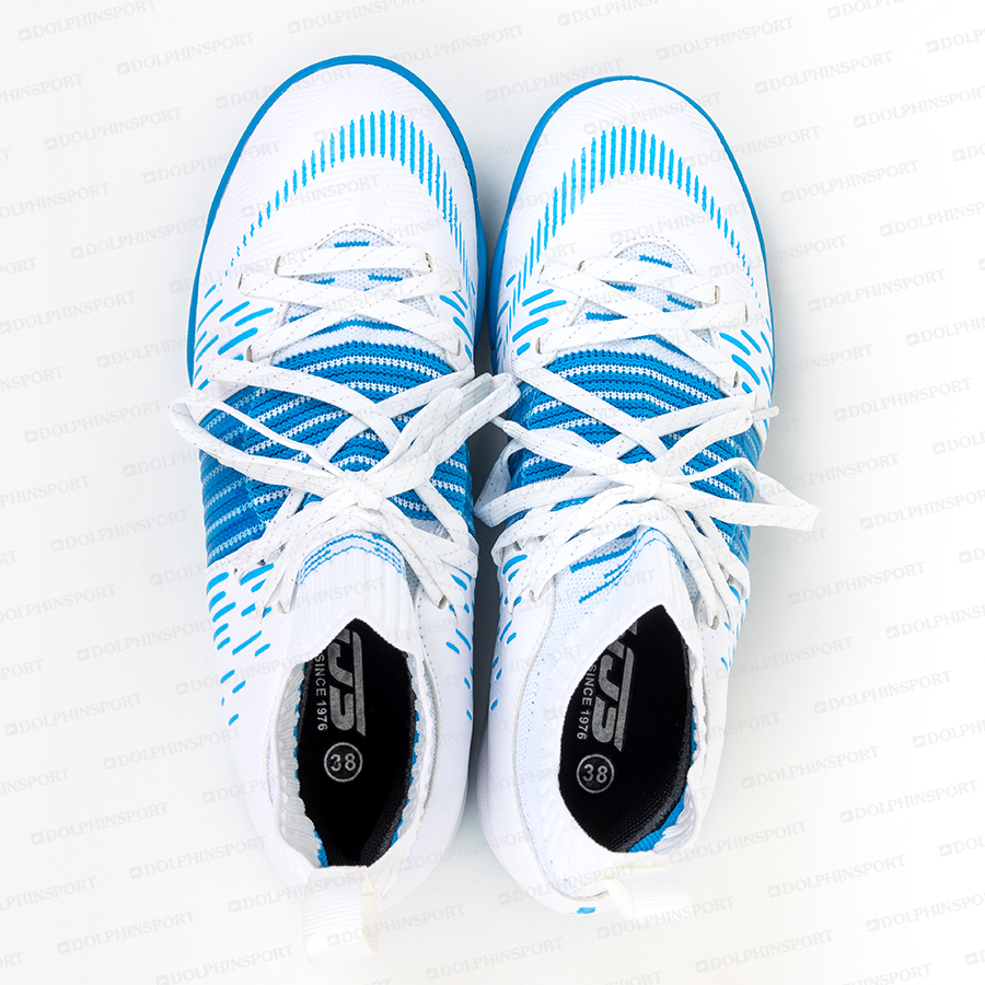 Бутсы футбольные KR-177 бело-голубой