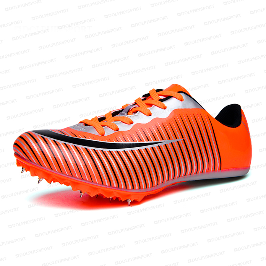 Шиповки KR-075 черно-оранжевые