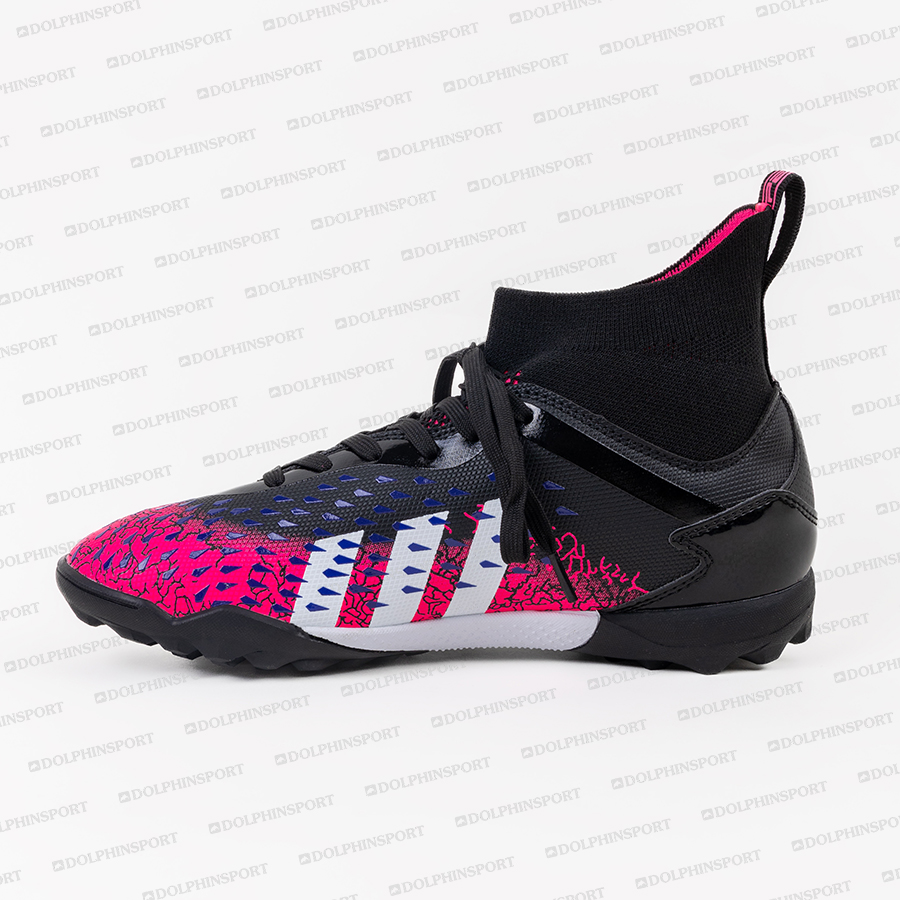 Бутсы футбольные KR-180 черно-розовый