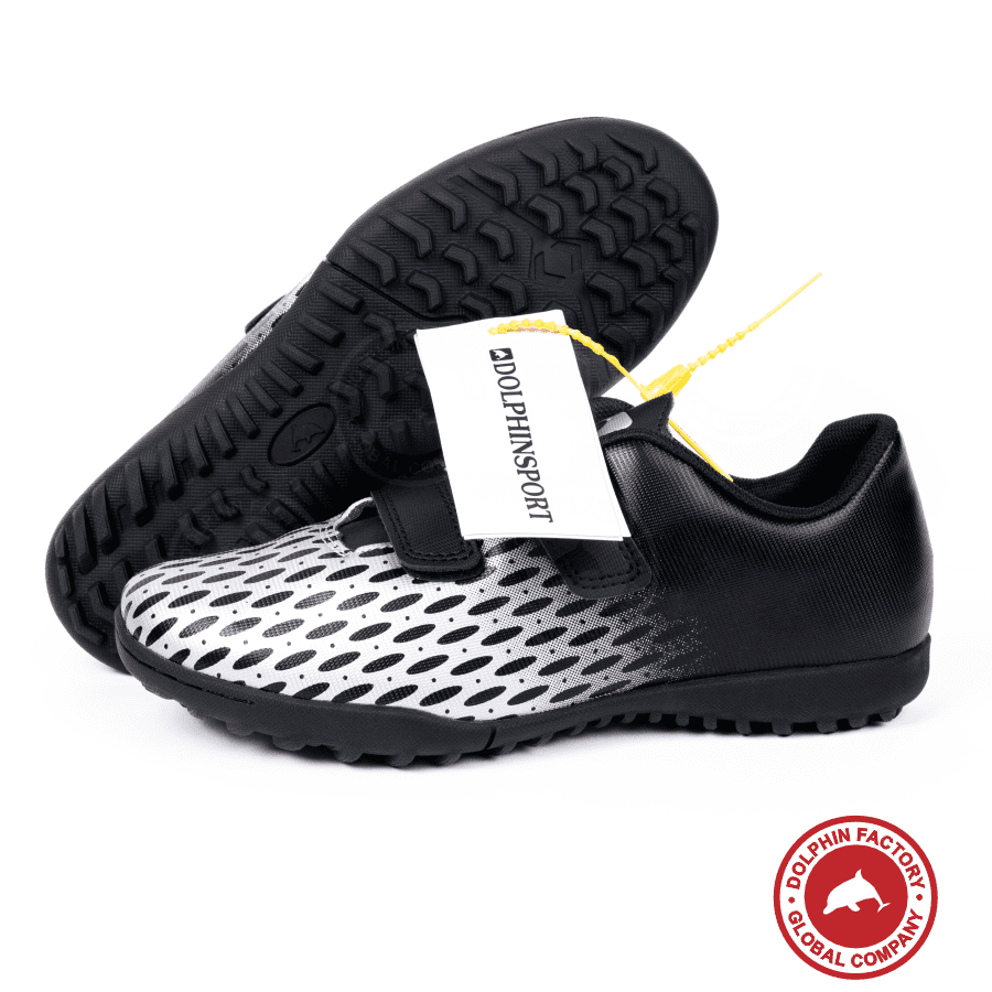 Бутсы футбольные KR-183 черно-серый