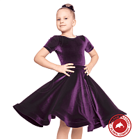 Платье рейтинговое для танцев ПР-0001 фиолетовый