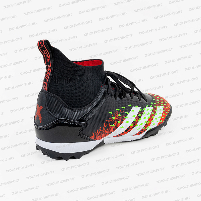 Бутсы футбольные KR-180 черно-красный