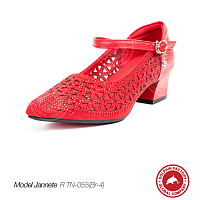 Туфли для танцев Jannete R TN-055(Br-4) красные