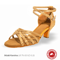 Туфли для танцев Karolina LB TN-001(Cl-5) светло-коричневые