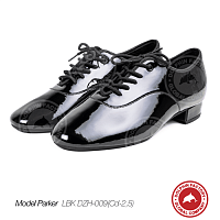 Кожаная обувь для танца Parker LBK DZH-009(Cd-2,5) черные