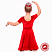 Платье рейтинговое для танцев ПР-0001 красный