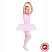 Купальник для художественной гимнастики KKRYU-002 розовый