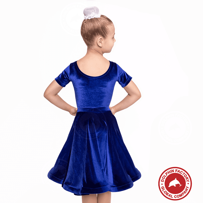 Платье рейтинговое для танцев ПР-0001 синий