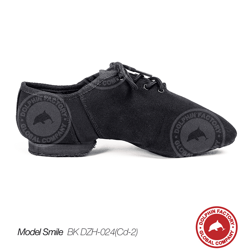 Текстильная обувь для танца Smile BK DZH-024(Cd-2) черные