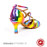 Туфли для танцев Joanna CF TN-038(Cl-7,5) разноцветные