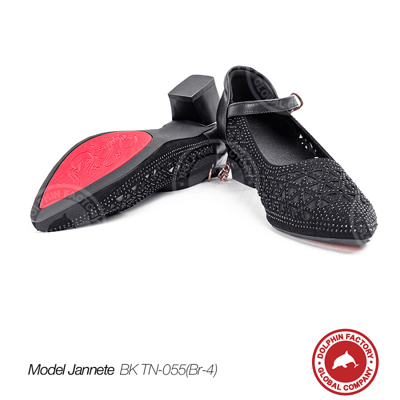 Туфли для танцев Jannete BK TN-055(Br-4) черные