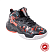 Баскетбольные кроссовки KR-143 черно-красный (кожа)