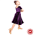 Платье рейтинговое для танцев ПР-0001 фиолетовый
