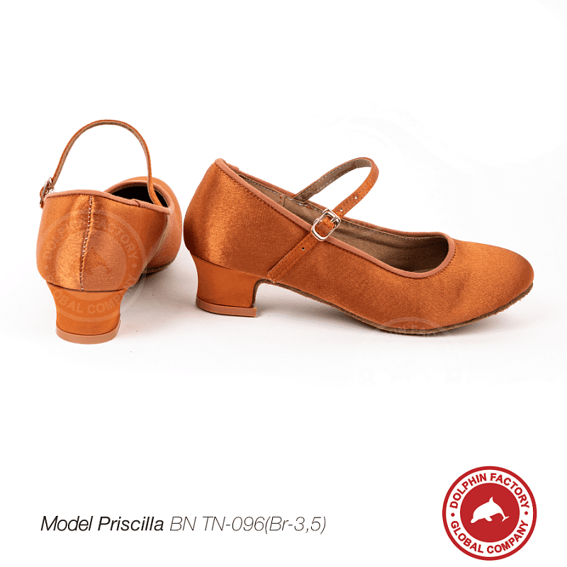 Туфли для танцев Priscilla BN TN-096(Br-3,5) коричневые