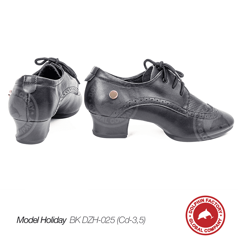 Кожаная обувь для танца Holiday BK DZH-025 (Cd-3,5) черные