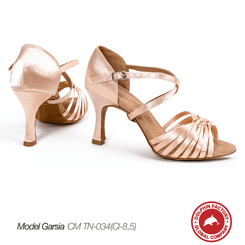 Туфли для танцев Garsia CM TN-034(Cl-8,5) кремовые