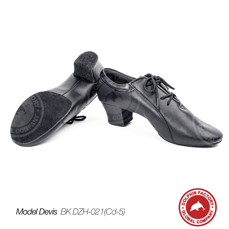 Кожаная обувь для танца Devis BK DZH-021(Cd-5) черные