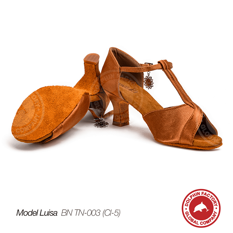 Туфли для танцев Luisa BN TN-003(Cl-5) коричневые