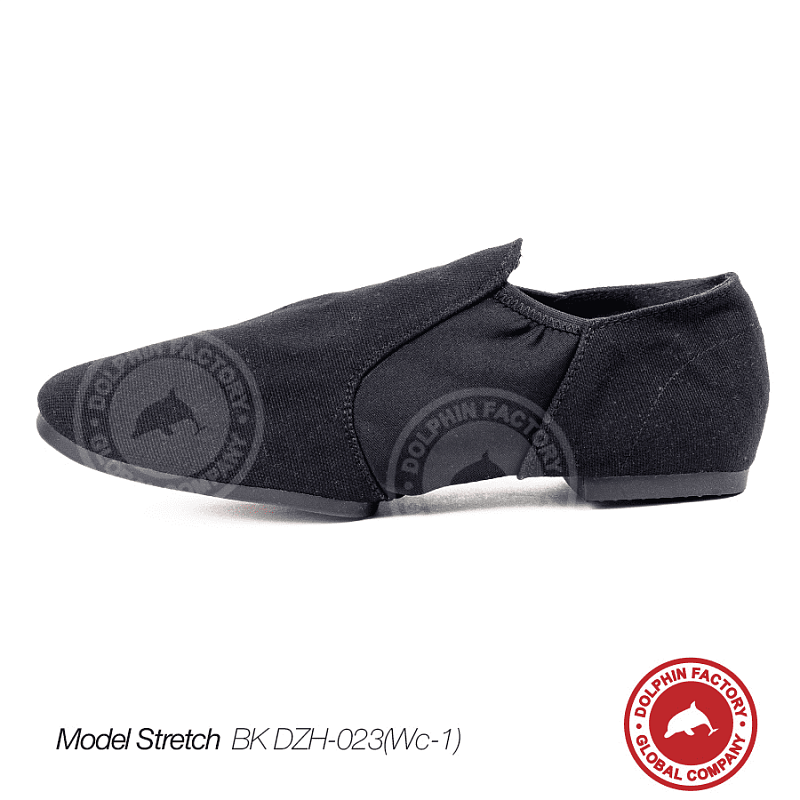 Текстильная обувь для танца Stretch BK DZH-023(Wc-1) черные