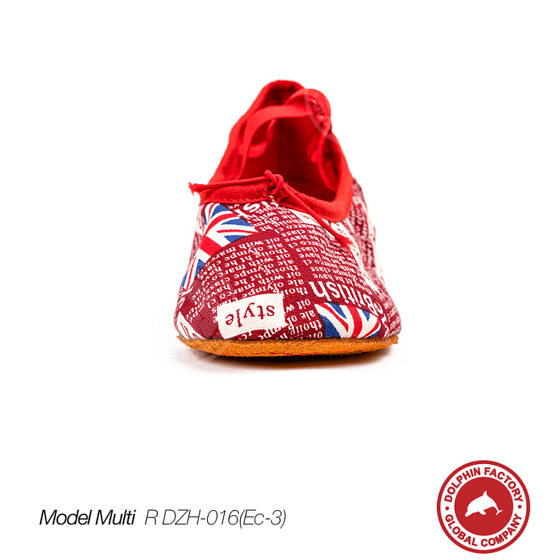 Текстильная обувь для танца Multi R DZH-016(Ec-3) красные