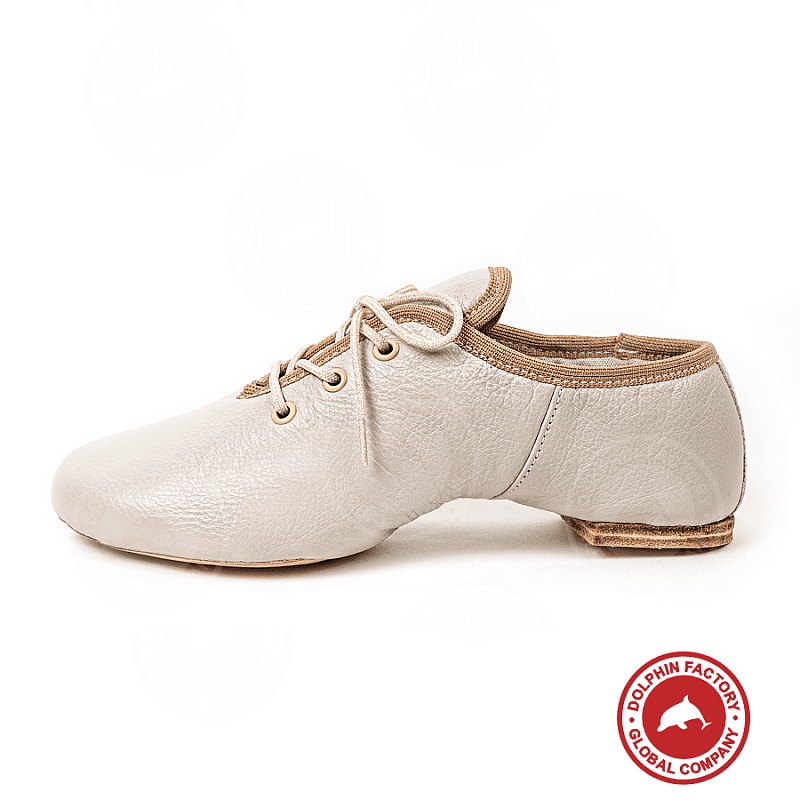 Кожаная обувь для танца Flik BE DZH-005(Cd-1) бежевые